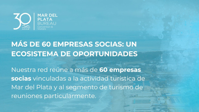 más de 60 empresas socias