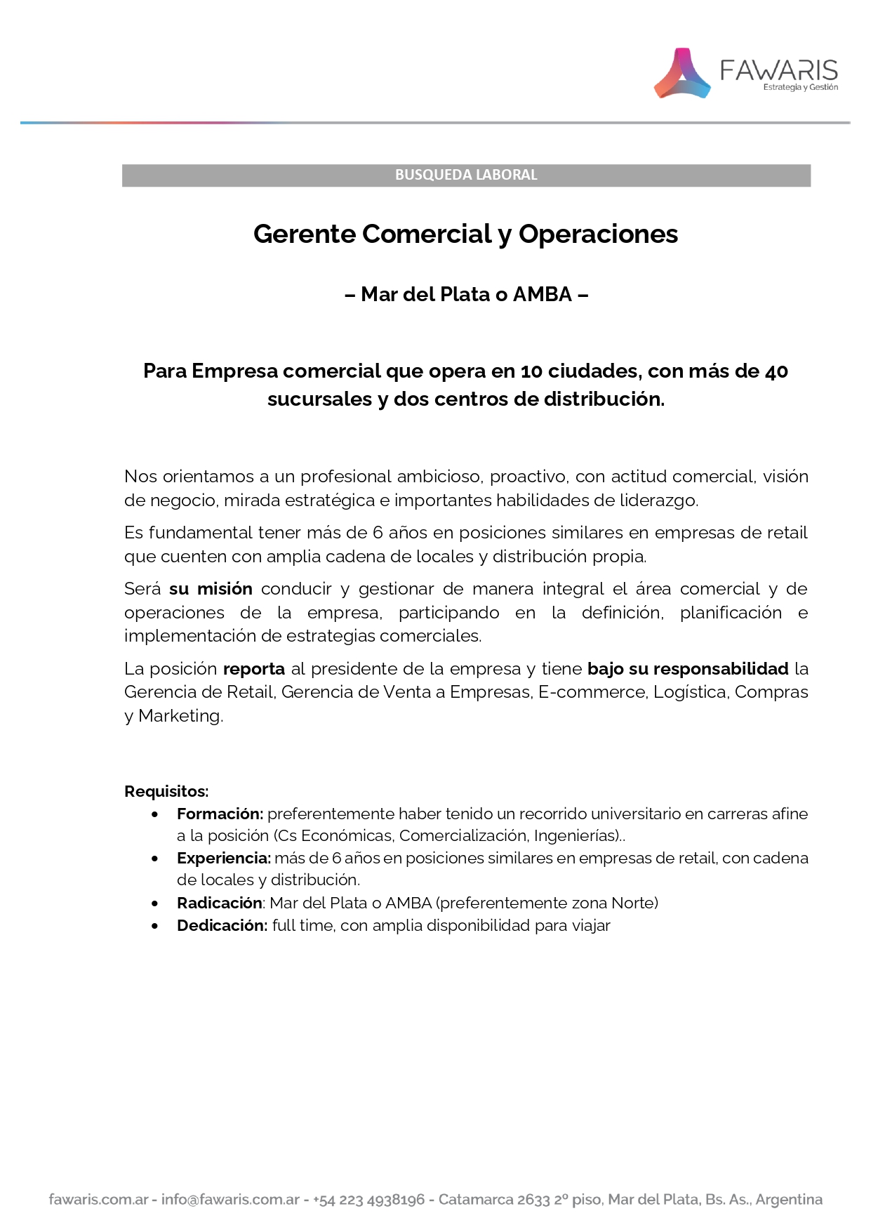 FAWARIS Busqueda Gerente Comercial y Operaciones page 0001