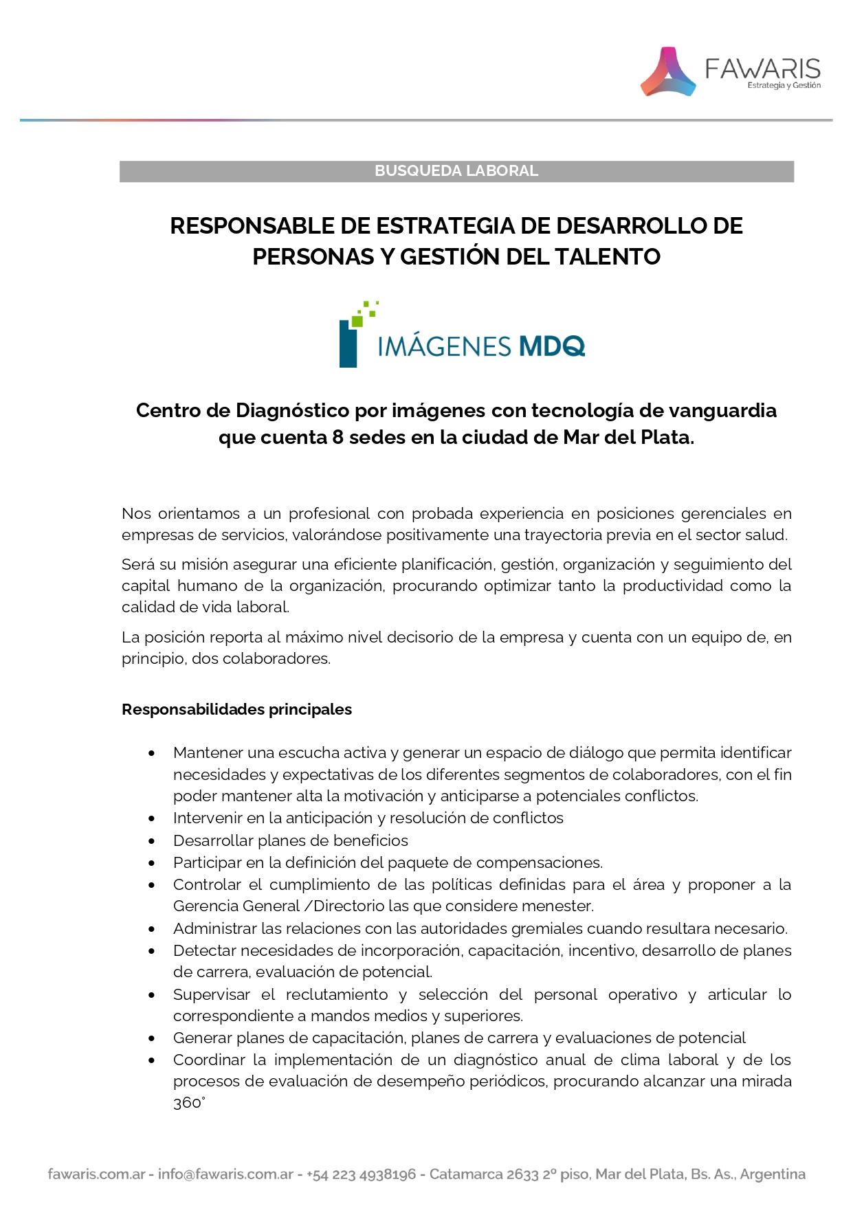 FAWARIS Busqueda Responsable de Estrategia de desarrollo de personas y Gestión del Tale page 0001
