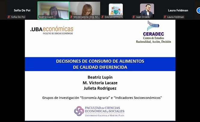 Nuestra Facultad en el Congreso sobre Ciencias de la Decisión de la UBA