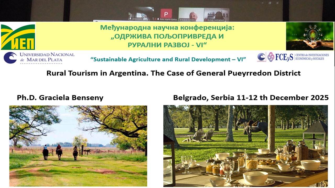 Investigadora de nuestra Facultad disertó en una conferencia científica sobre turismo rural