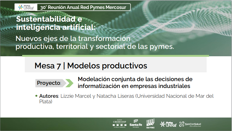 Trabajo de investigación del Grupo de Análisis Industrial de nuestra Facultad fue premiado en un Congreso Internacional
